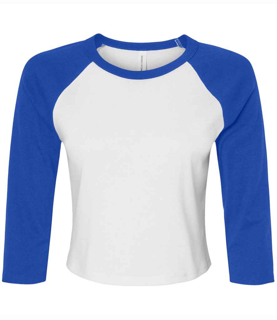 Bella Micro Rib 3/4 Raglan Baby Tee