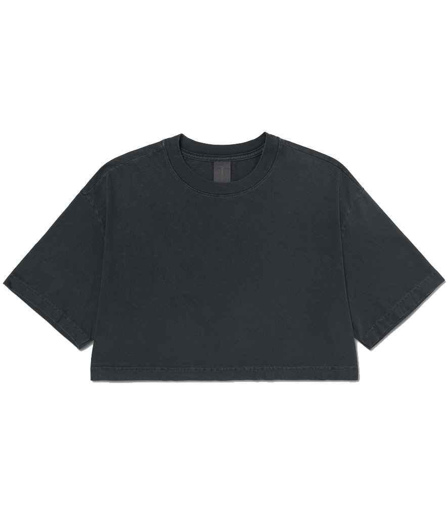 Bella H/weight Washed Cropped Tee
