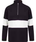 Front Row Panelled 1/4 Zip Top