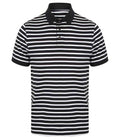 Front Row Striped Jersey Polo