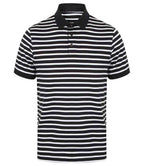 Front Row Striped Jersey Polo