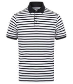 Front Row Striped Jersey Polo