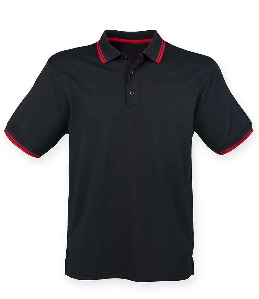 Henbury Tipped Coolplus Polo