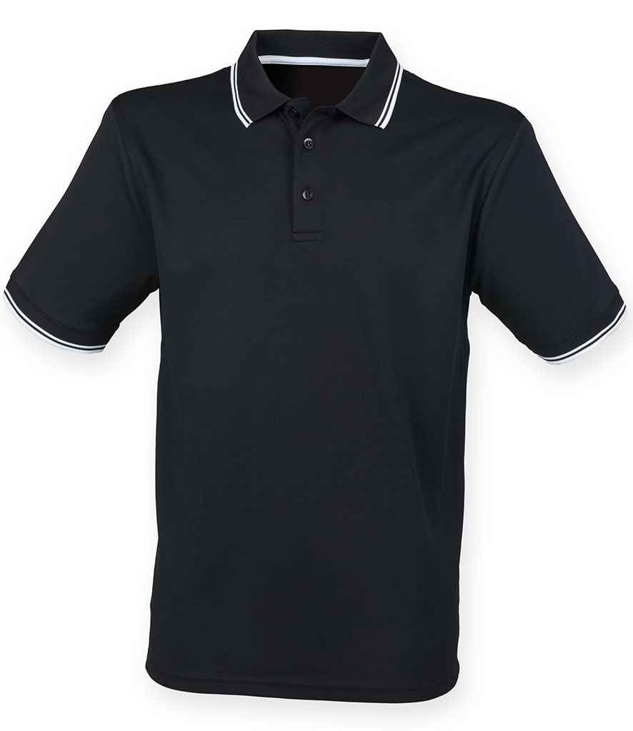 Henbury Tipped Coolplus Polo