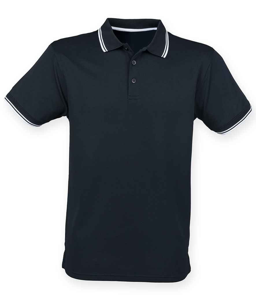 Henbury Tipped Coolplus Polo