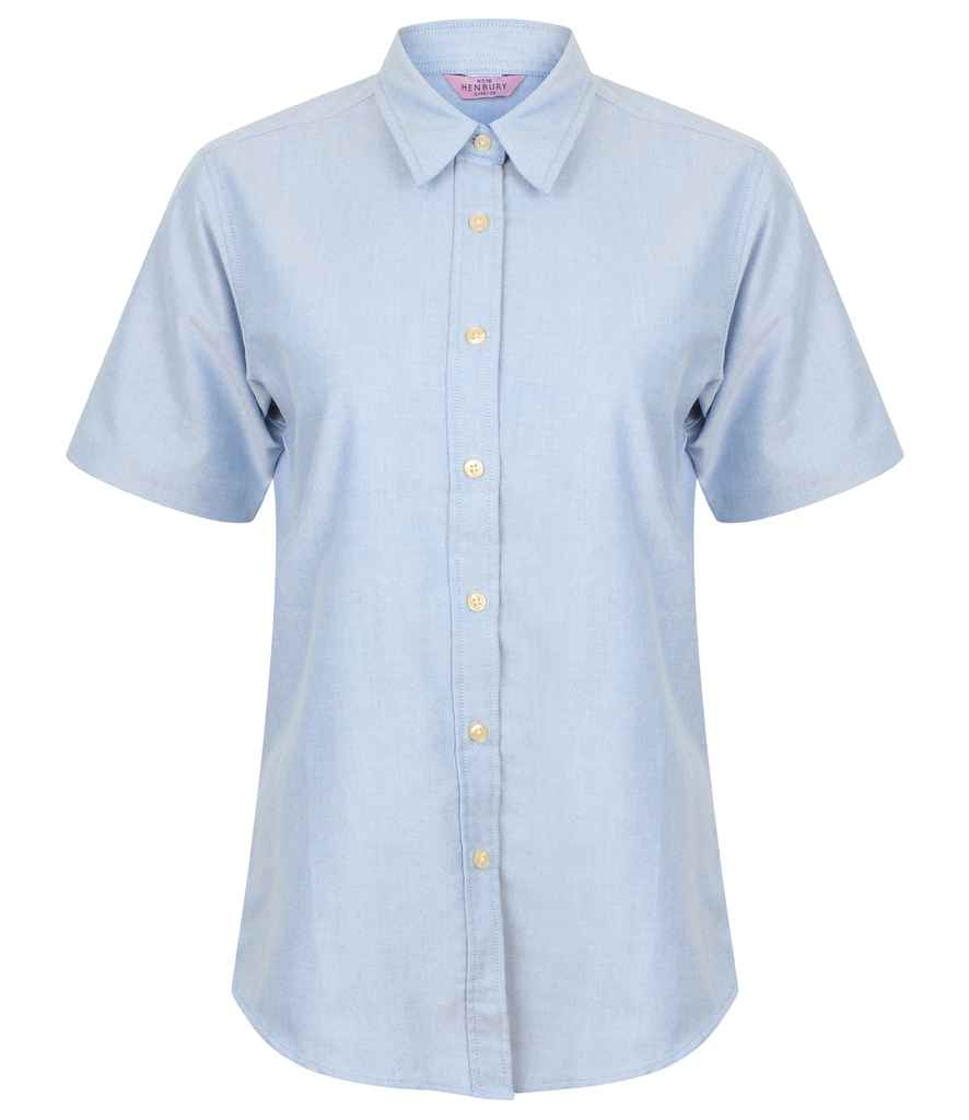 Henbury Lds S/S Oxford Shirt