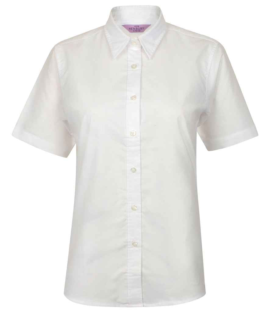 Henbury Lds S/S Oxford Shirt