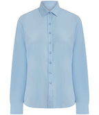 Henbury Lds L/S Cotton Feel Coolplus Shirt