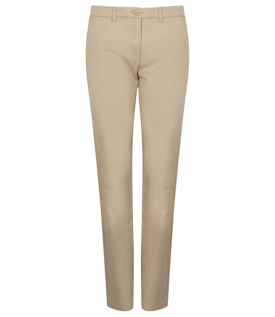 Henbury Ladies Stretch Chinos