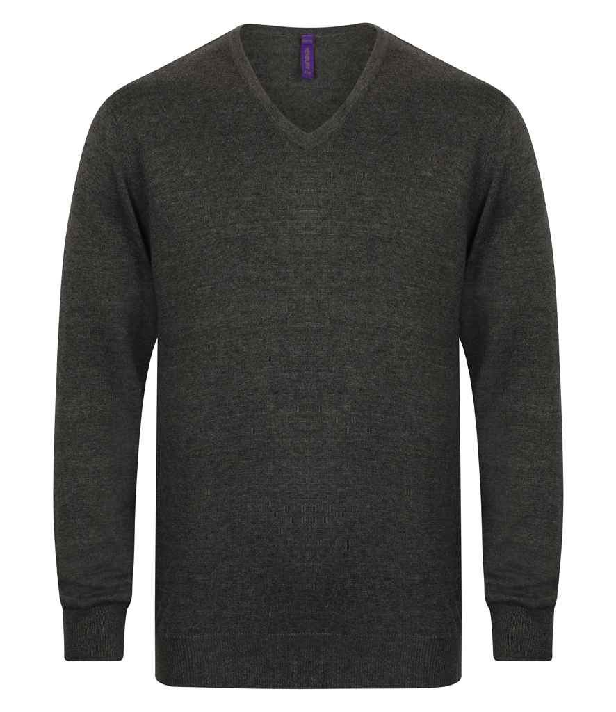 Henbury 12g V Neck Sweater