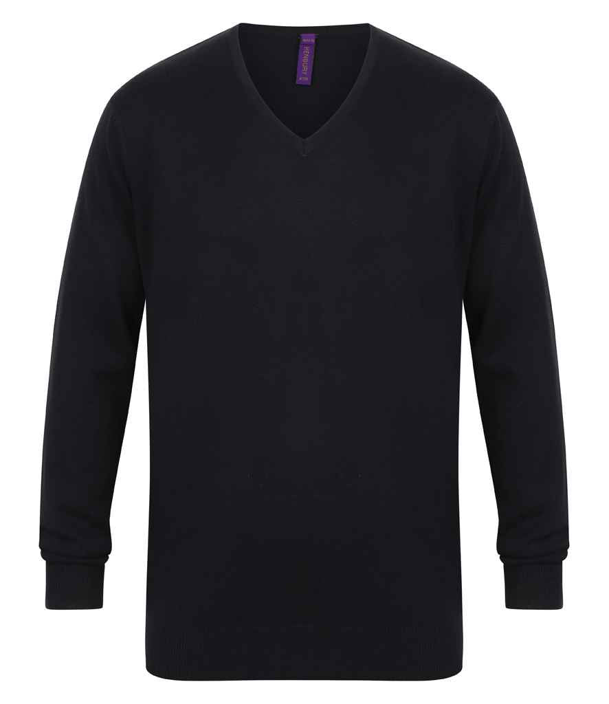 Henbury 12g V Neck Sweater