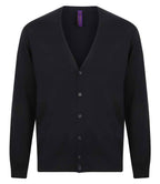 Henbury V Nk Button Cardigan