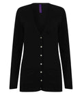 Henbury Lds V Button Cardigan