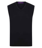 Henbury Sleeveless V Nk Sweater