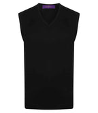 Henbury Sleeveless V Nk Sweater