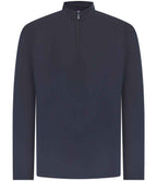 Henbury Zip Nk Top Wicking Finish