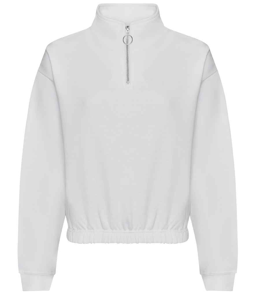AWDis Womens Crop. 1/4 Zip Sweat