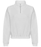 AWDis Womens Crop. 1/4 Zip Sweat