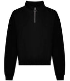 AWDis Womens Crop. 1/4 Zip Sweat