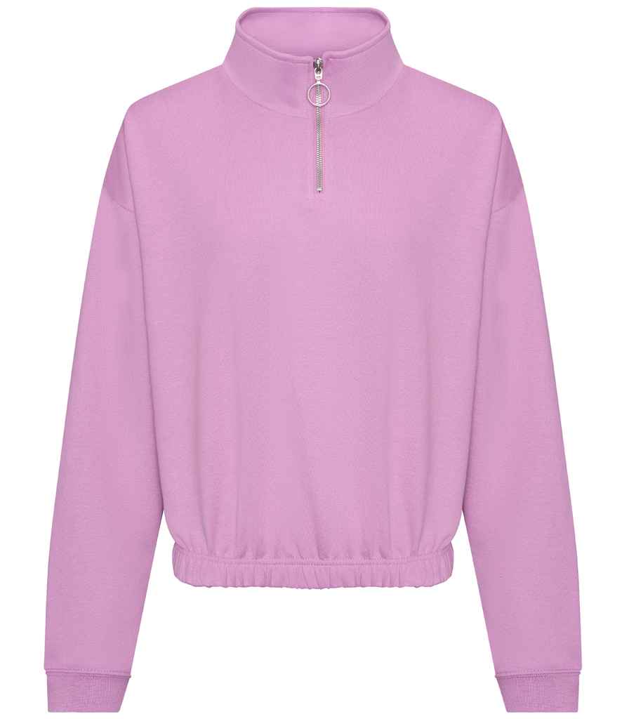 AWDis Womens Crop. 1/4 Zip Sweat