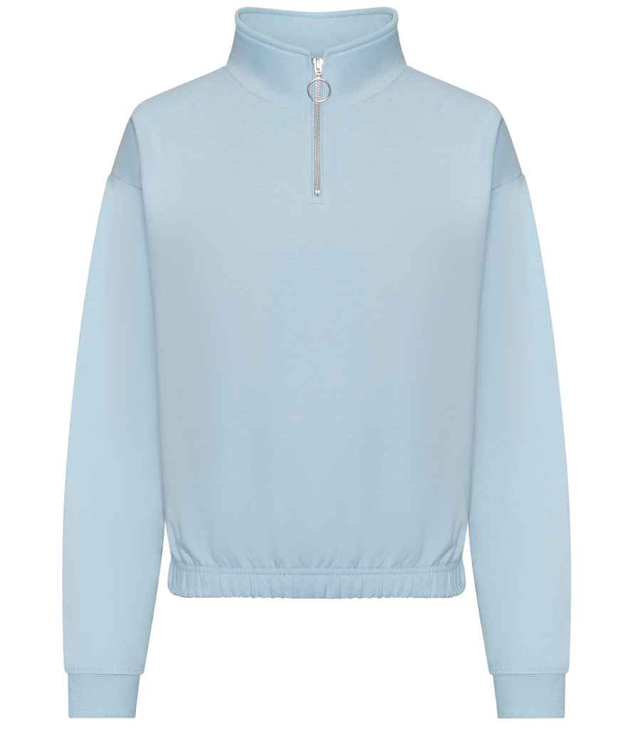 AWDis Womens Crop. 1/4 Zip Sweat