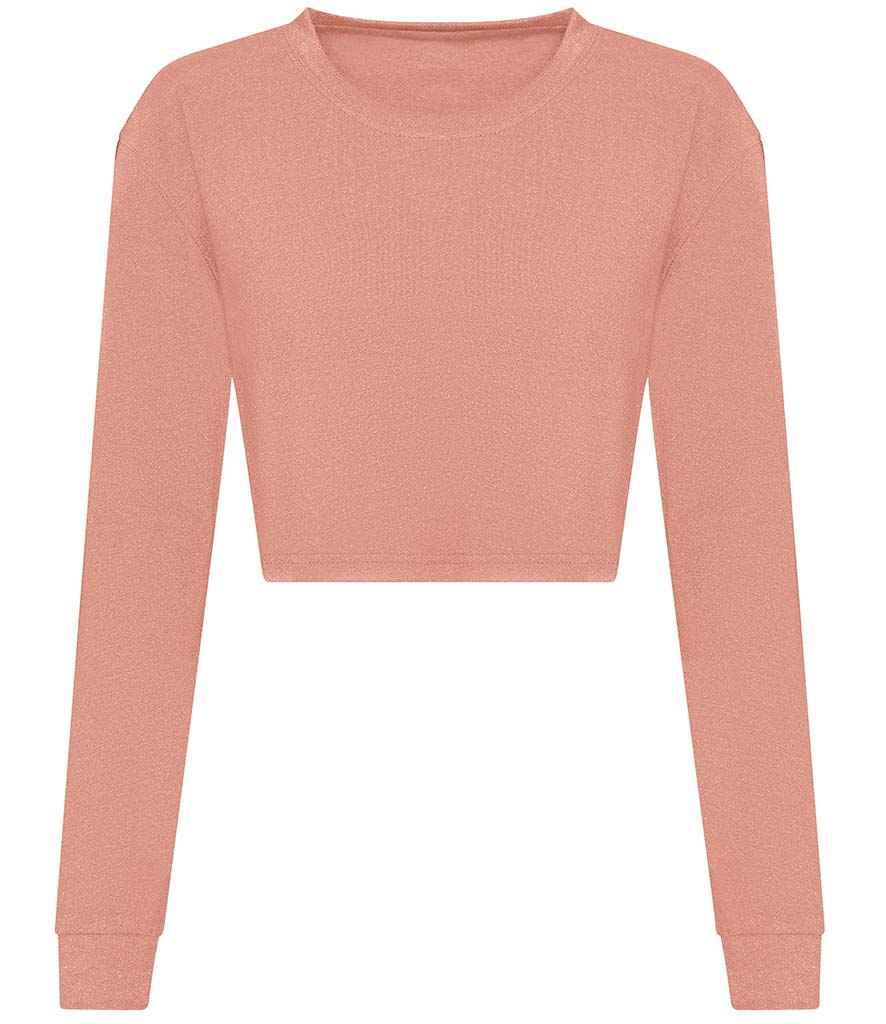 AWDis Womens L/S Cropped T