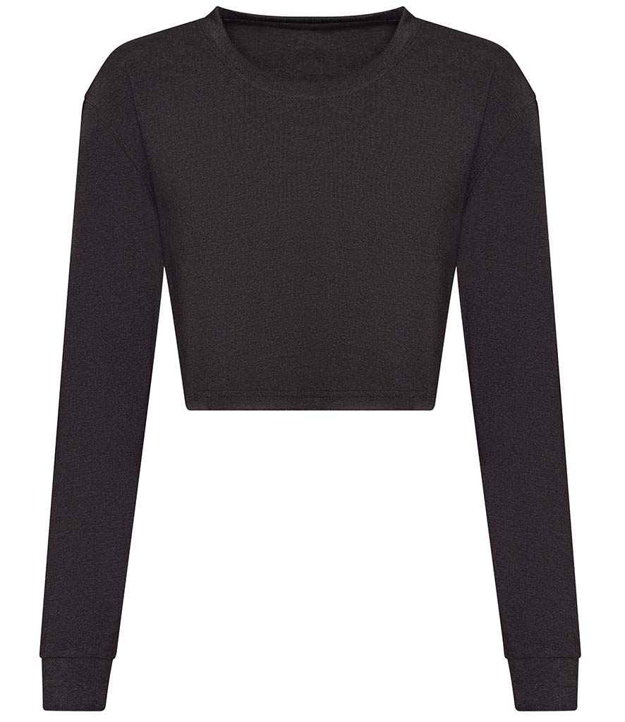 AWDis Womens L/S Cropped T