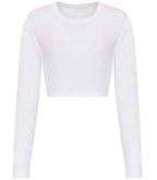 AWDis Womens L/S Cropped T