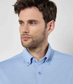 K143 Light Heather Blue Model