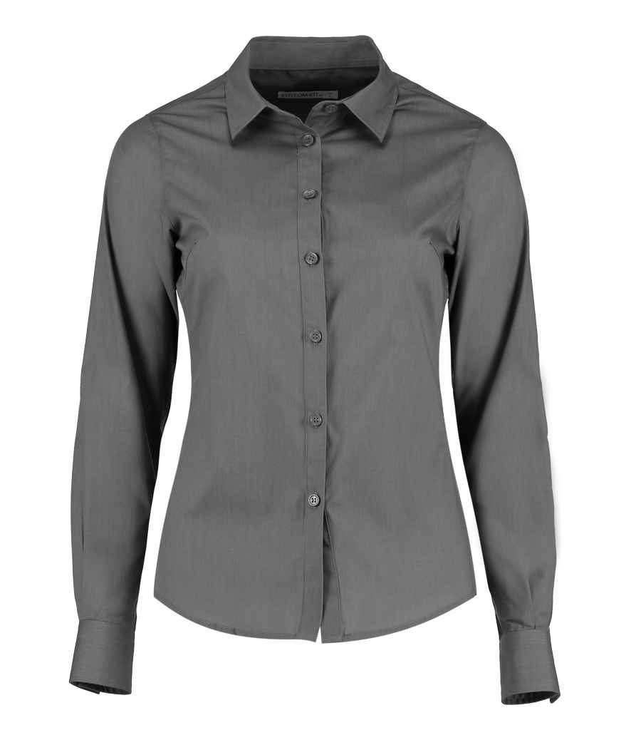 Kus. Kit Lds T/F L/S Poplin Shirt