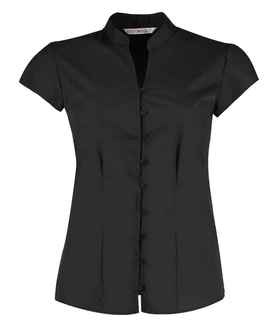 Kus. Kit Lds T/F Mandarin Blouse
