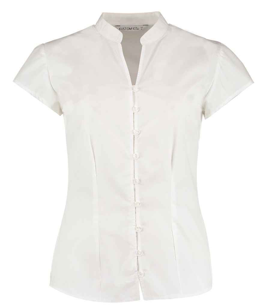 Kus. Kit Lds T/F Mandarin Blouse