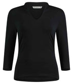 Kust. Kit Lds R/F Mand. Collar Top 3/4 Slv