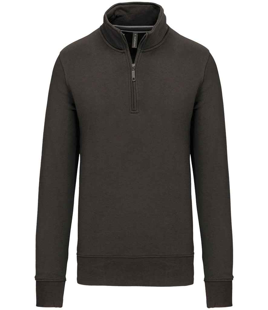 Kariban Zipped Neck Sweatshirt