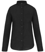 Kariban Lds L/S Mandarin Collar Shirt