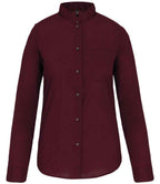 Kariban Lds L/S Mandarin Collar Shirt