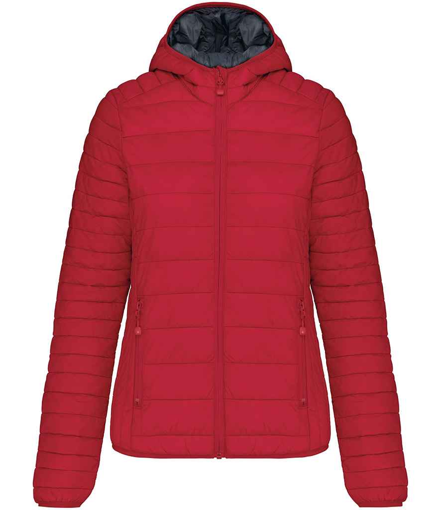 Kariban Lds L/Weight Hood. Down Jkt
