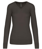 Kariban Ladies V Neck Sweater