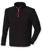 F/Hales L/S Piped Zip Neck Fleece