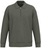 Nat. Spirit Unisex 1/4 Zip Sweat with Polo Collar