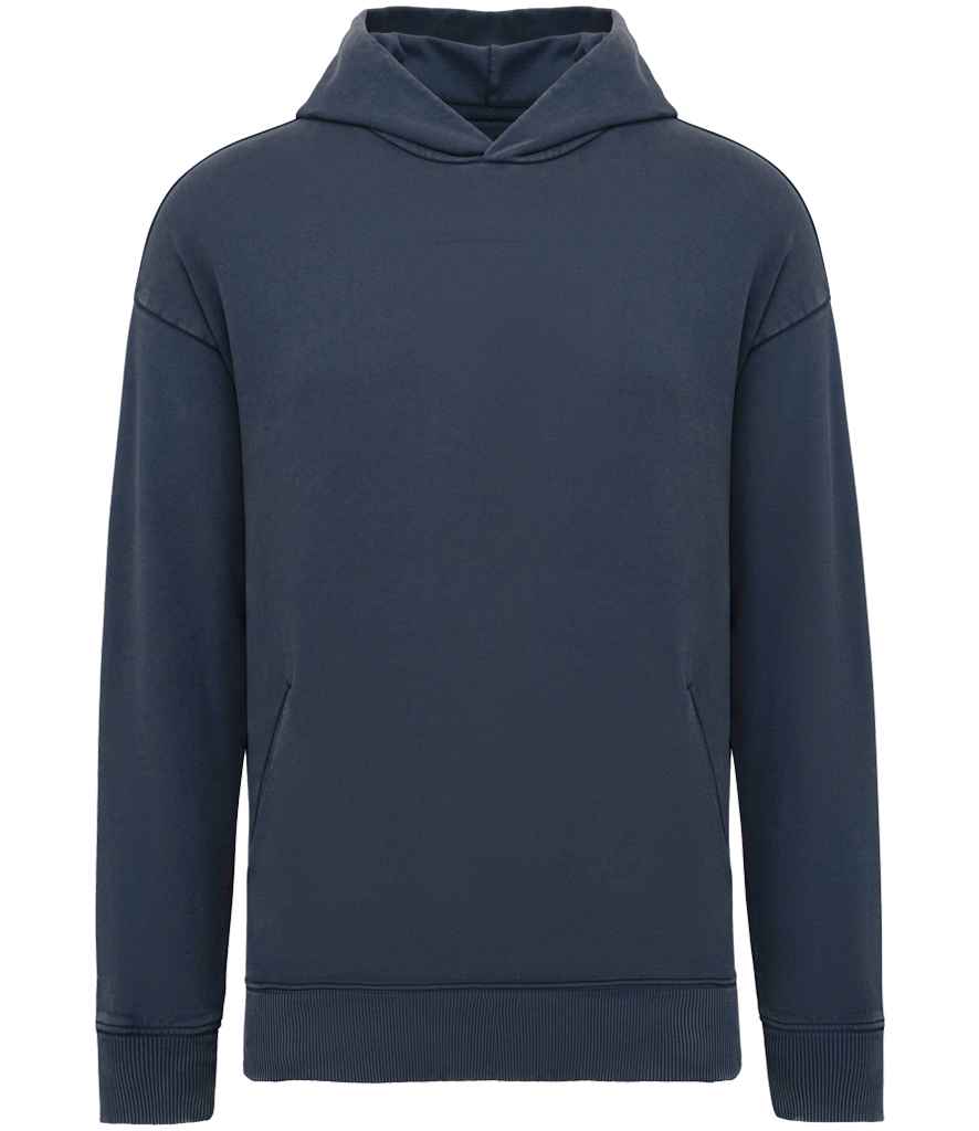 Nat. Spirit Washed Effect O/size. Hooded Swt.
