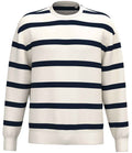 Nat. Spirit Unisex Striped D/S Round Neck Sweat.