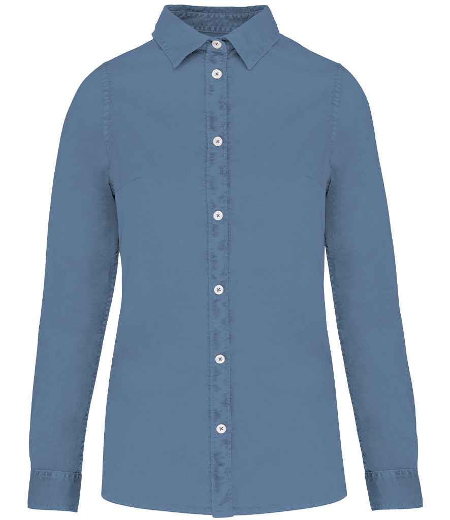 Native Spirit L/S Lds. Washed Shirt