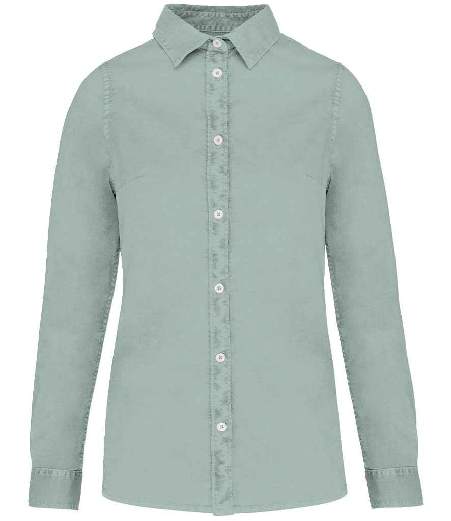Native Spirit L/S Lds. Washed Shirt