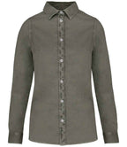Native Spirit L/S Lds. Washed Shirt