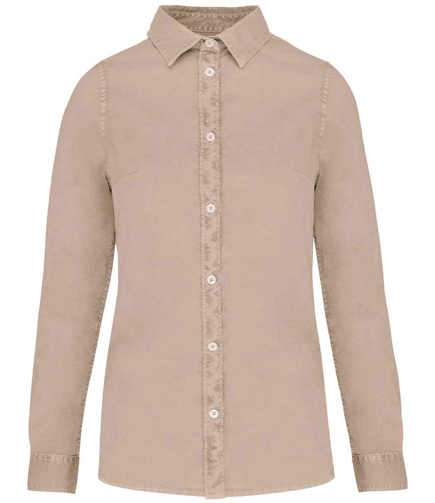 Native Spirit L/S Lds. Washed Shirt