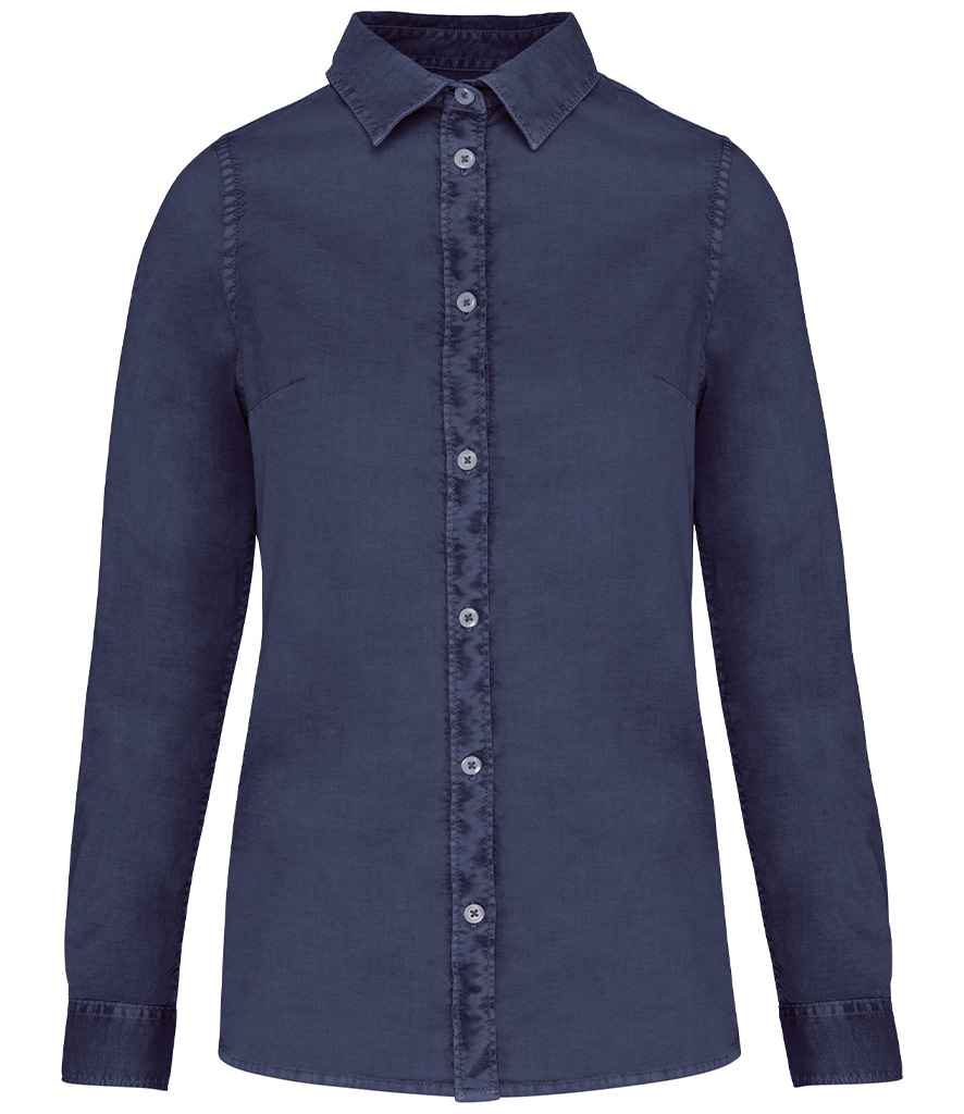 Native Spirit L/S Lds. Washed Shirt