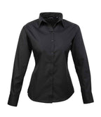 Premier Lds L/S Poplin Blouse