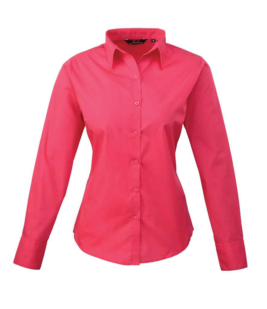 Premier Lds L/S Poplin Blouse