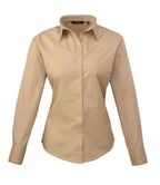 Premier Lds L/S Poplin Blouse